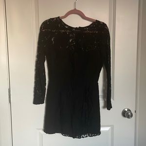 BB Dakota Black Lace Romper